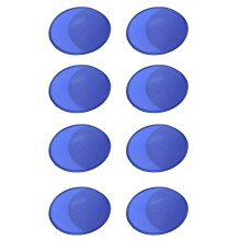 8X Ventaglio Tondo Pieghevole Blu