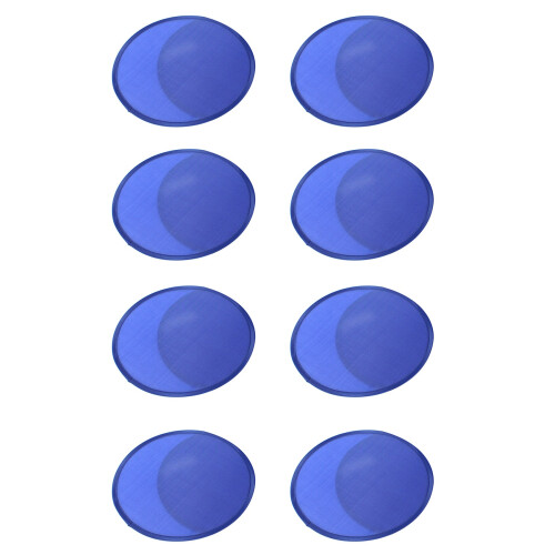 8X Ventaglio Tondo Pieghevole Blu