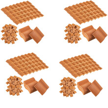 800Pcs Roof Tiles Building Set Miniature Tiles  Dollhouse Shingles Fake Tile Landscape Kitchen Garden Accessories