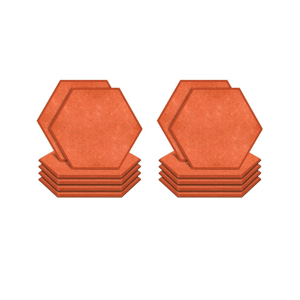 12 Pack Hexagon Acoustic Panels Sound Proof Padding Beveled Sound Panels For Recording Studio Office Home 6032990624427
