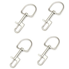 4 Stücke 110MM Edelstahl Tauchbolzen Karabinerhaken Tauchen Einseitige Haken Tarierweste Zubehör Tauchausrüstung