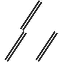 6 Stücke Gemischt Fiber Glas Bogen Glied Maßen 40-50 Pfund für DIY Bogen Schießen