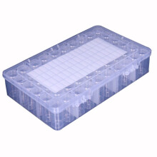 Contenedores Almacenamiento Arte Diamantes, Caja Organizadora Cuentas de Plástico con 60 Ranuras y Hojas de Etiquetas, para Manualidades, Semillas,