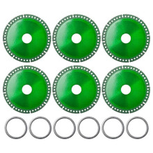 6 Discos Indestructibles de 4 Pulgadas para Amoladora, Hoja de Sierra de Corte Multifuncional Compuesta con Junta para Amoladora Angular