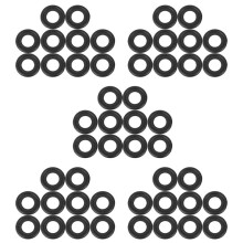 50Pcs Black Rubber Oil Drain Plug Gaskets Washer Replacement for 12616850 3536966 097-119