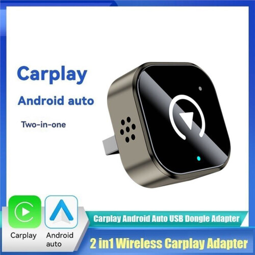 2IN1 Wireless CarPlay Android Auto Adapter BT+WIFI USB Dongle Plug    Box Convert Wired Carplay to Wireless 1