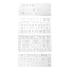 4PCS Universele BGA Stencil voor MTK MSM CPU RAM PM Power IC Reball Pin Direct Heat Template