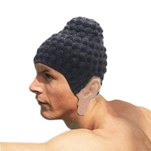 3X Badekappen TathaGata Buddha-Form, Langlebig, Rutschfest, Flexibel, Latex-Badekappen zum Surfen, für Kinder, MäDchen, Jungen, Frauen, MäNner