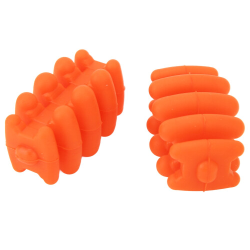Orange Silicone Archery Bow Limbs Stabilizer 2pcs 2