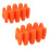 Orange Silicone Archery Bow Limbs Stabilizer 2pcs 6