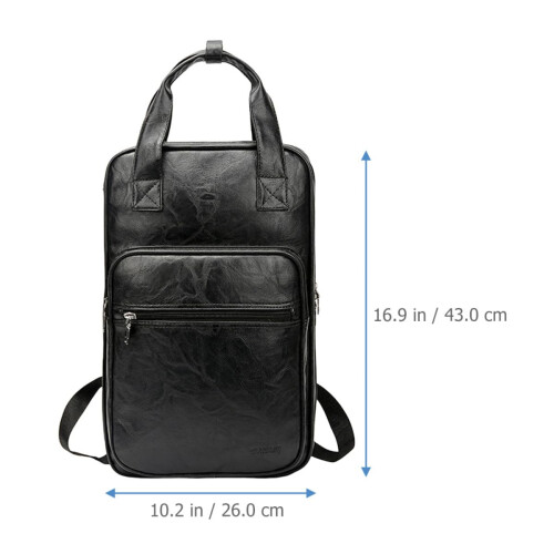 Drumstick Holder Bag with Large Capacity, Thickened Padded Protection and Adjustable Shoulder Strap 1