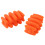 Orange Silicone Archery Bow Limbs Stabilizer 2pcs 1