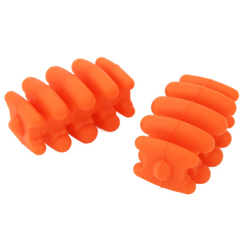 Orange Silicone Archery Bow Limbs Stabilizer 2pcs