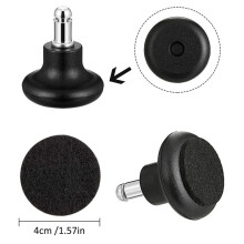 30 Pack Bell Glides for Office Chair Without Wheels, Replacement Rolling Chair Swivel Wheels Fixed Stationary Castors