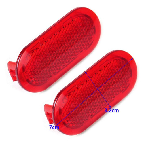 8Pcs Red Interior Door Panel Warning Light Cap Reflector for  Beetle Caddy  6Q0947419 1
