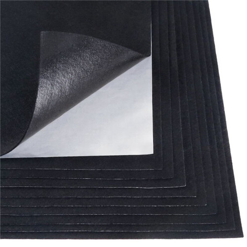 Black Adhesive Back  Sheets Fabric Sticky Back Sheets Self-Adhesive Durable and Water Resistant, 30 PCS 2