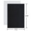 Black Adhesive Back  Sheets Fabric Sticky Back Sheets Self-Adhesive Durable and Water Resistant, 30 PCS 6