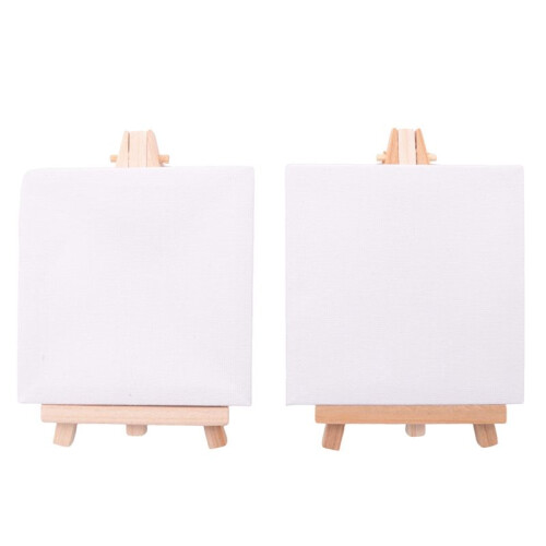 60 Set Artists  Canvas Set Painting  DIY Drawing Small Table Easel Gift 2