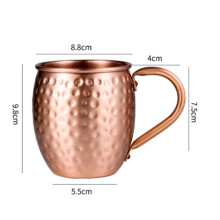 3X 530 ML 100 % Czysta Miedź Kubek Moskwa Muł Kubek BęBen Kubek Koktajl Kubek Czysta Miedź Restauracja Bar Kubek Zimnego Napoju, A