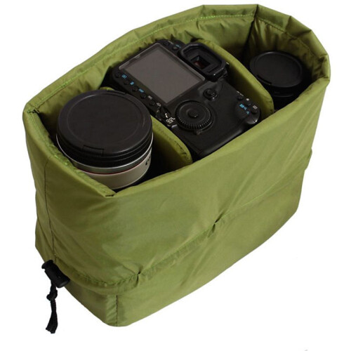 2X Waterproof Insert Padded Partition Camera Bag Lens Case for Dslr Slr Camera 1