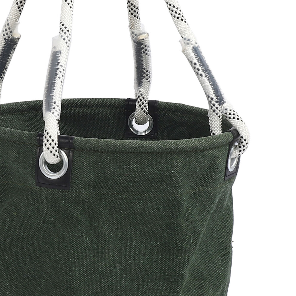 Green Canvas Bucket 40x30cm 30kg