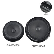 2X Auto Door Speaker Low Bass Horn Trumpet Loudspeaker Music Radio Tone for 5N0035453C