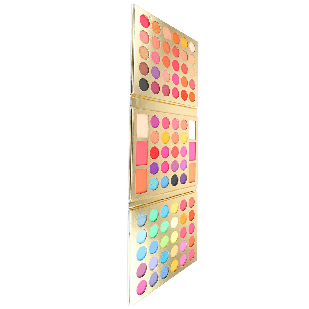 86-Color High Pigment Eyeshadow Palette, Matte & Glitter, 20x17cm