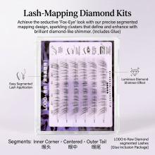 (D) Glitter DIY False Eyelashes - Volume & Sparkly