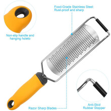 Răzătoare de brânză din oțel inoxidabil cu mâner ergonomic
