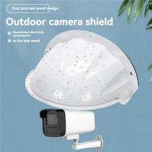 2X Protector Solar Universal A Prueba de Lluvia para Cámaras de Seguridad de Exterior, Luces LED, Cámaras de Vigilancia Tipo Domo