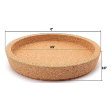 64 Pak Onderzetters van Kurk, 4 Inch Absorberende Hittebestendige Ronde Onderzetters van Kurk voor de Meeste Soorten Mokken op Kantoor of Thuis