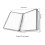 Wall Mounted Document Holder A4 Display Panel System with 10 A4 Pockets, Black Reference Organizer 2