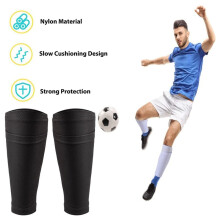 4 Paar FußBall Schienbein Schoner Socken Atmungsaktiv FußBall Schienbein Schoner ÄRmel Schienbein Schoner Halter für Treten Laufen Radfahren S