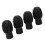 Drumstick Practice Tips 4PCS, Silicone Drumstick Tips for Quiet Practice (Black) 2