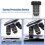2X Biological Microscope Lens, 195 Achromatic Black Objective Lens 100X Oil High Power Objective Interface 20.2mm Thread 6