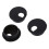 30 Pcs 35mm Black Cable Grommet Cable Outlet Desk Table Wire 3