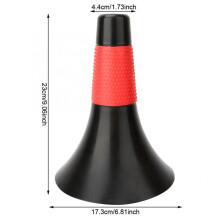 6X Football Training Cone Soccer Barrier Basketball Training Logo Outdoor Football Basketball Cones Black and Red