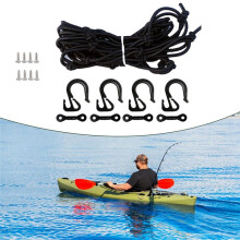 2X Filet de Chargement de Pont avec Crochets D'Arrimage Maille de Filet Ă Bagages Robuste pour Bateau de PĂŞche de Lit de Camion de Stockage de Kayak
