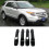 16PCS ABS Glossy Black Outer Side Door Handle Cover Trim with  Hole for  Explorer 2011-2018 2
