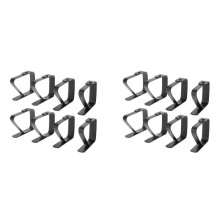16Pack Stainless Steel Tablecloth Clips Black Picnic Tablecloth Clips Adjustable Anti-Skid Fixed Clip Table Cloth Holder