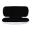 2X Glasses Case, Aluminum Hard Shell Eyeglasses Case Striped Spectacles Box Black Lining 8