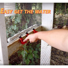 Chicken Waterer Cups, Chicken Waterer Feeder Tee Fittings, Automatic Chicken Waterer for Chicken Ducks Quail 12Pcs