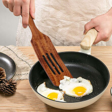 12 Piezas de Espátula de Madera, Juego de Espátula de Teca, Juego de Utensilios de Cocina