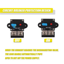 2X Disyuntor de 300A Disyuntor Reiniciable Disyuntor de Circuito Reiniciable de 300 Amperios Botón de Reinicio Manual para Audio de Automóvil