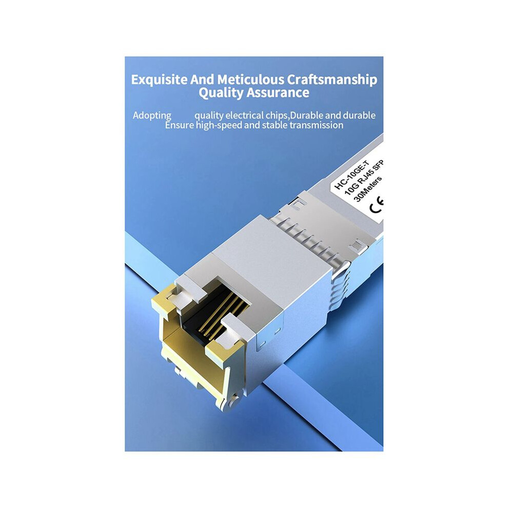 Optic Module To Rj45 2X 10G SFP+ Module 10GbE Copper SFP Modules Optical Port Turn to RJ45 ...