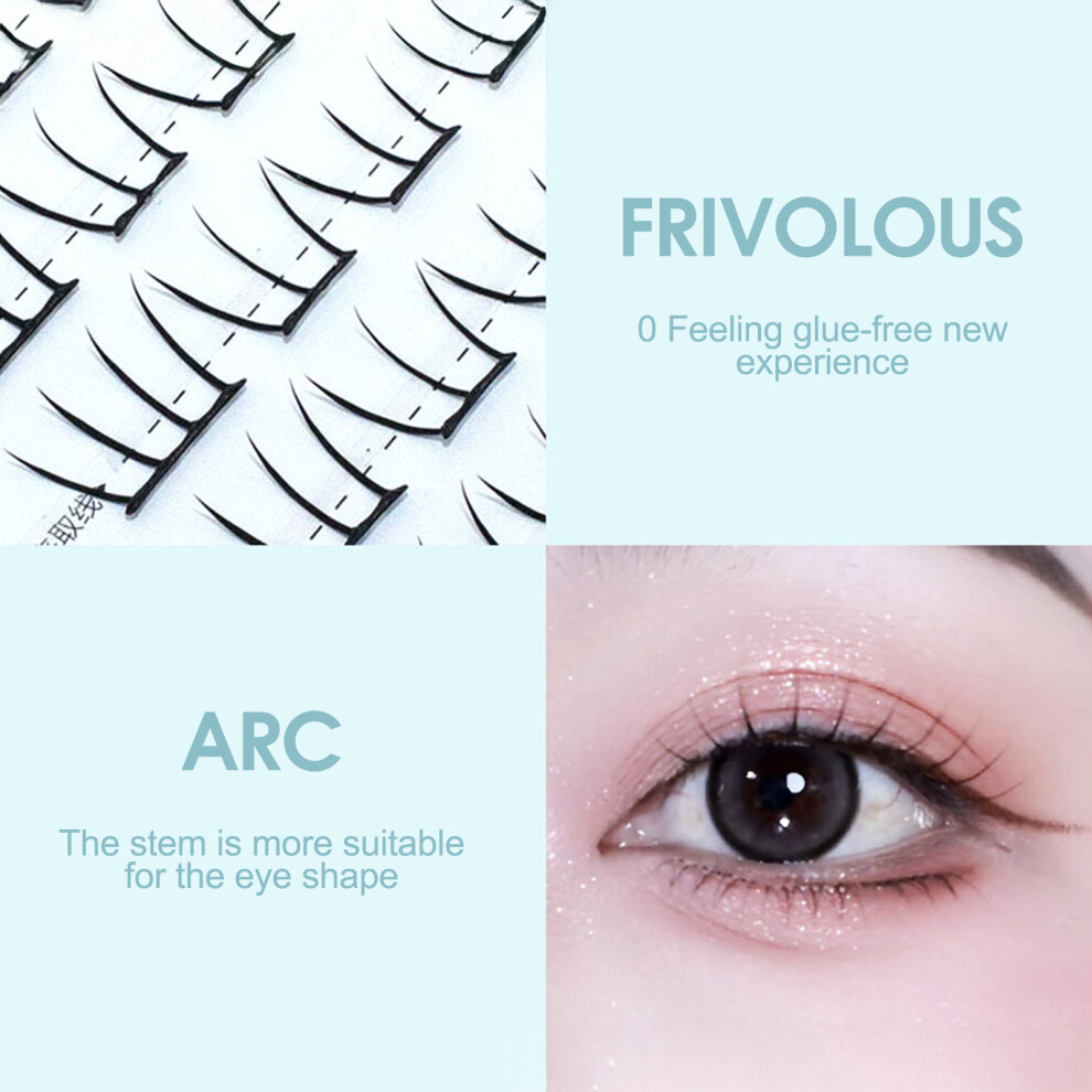 Roc-Electron Lightweight False Eyelashes 10-13Mm For Parties & Travel