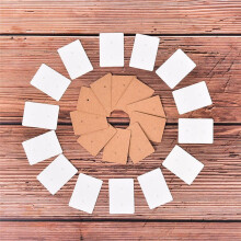 400Pcs Blank Earrings Ear Studs Tag Paper Display Card Hanging Jewelry White