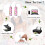 100Pcs Sublimation Blank Earrings Rectangular, Heat Transfer Earring Pendant with Earring Bags, DIY Making Sublimation 3