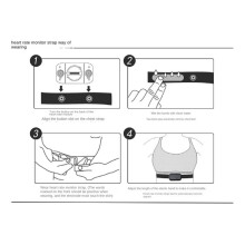 10X Cinto de Frequência Cardíaca Correia de Peito para Coospo Polar Wahoo Montagem Monitor de Sensor de Frequência Cardíaca Faixa Elástica