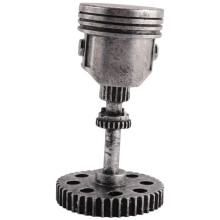 2X Carving Piston Skull Face Realistic Skull Sculpture Statue Office Home Table Gifts Halloween
